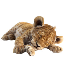 Obraz premium Sleeping Lion Cub