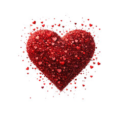 Exploding Heart of Love A Valentine's Day 3D Render