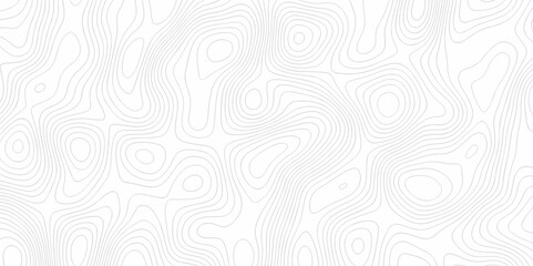 Vector geography landscape Topo contour map on white background, Topographic contour lines. Seamless pattern with lines Topographic map. Geographic mountain relief diagram line wave carve pattern