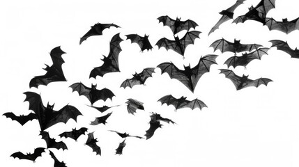 Bats Halloween. Vampire Party Decoration for Scary Halloween Holiday