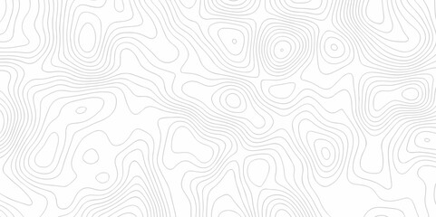 Vector geography landscape Topo contour map on white background, Topographic contour lines. Seamless pattern with lines Topographic map. Geographic mountain relief diagram line wave carve pattern