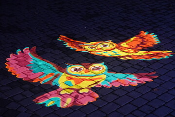 Kolorowe sowy © Igalicja