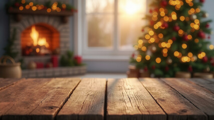 Beautiful christmas room with copy space