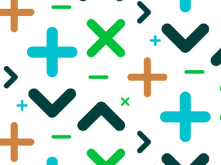 Mathematical sign abstract geometric background patterns