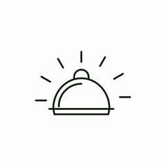 dinner lunch breakfast food icon vector sign 
