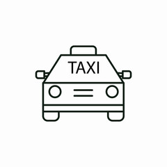 car auto taxi icon vector sign