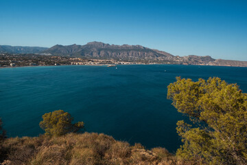 Obraz premium landscape view of the natural sea bay