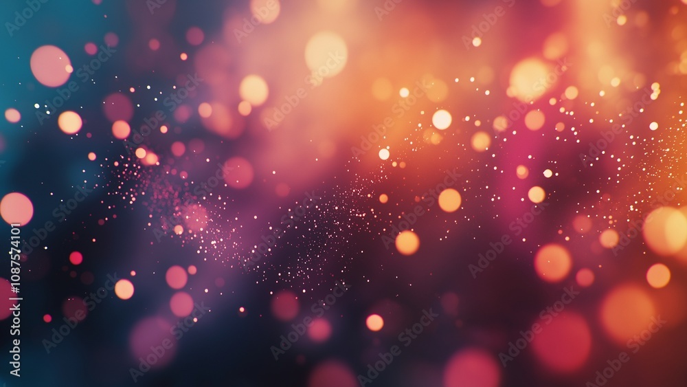 Wall mural colorful bokeh abstract background