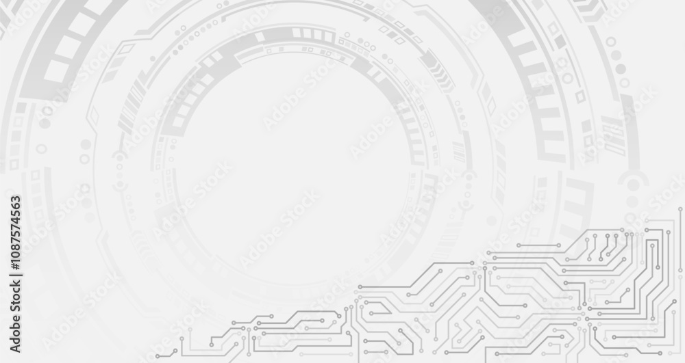 Leinwandbilder digital communication, data protection, high tech presentation, science cover. abstract gray futuris