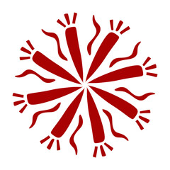 Obraz premium hands with red ribbon