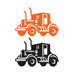 Tractor art vector illustration 