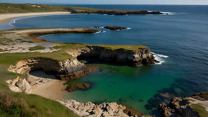 Fototapeta premium view of the coast