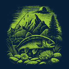 fish in the water