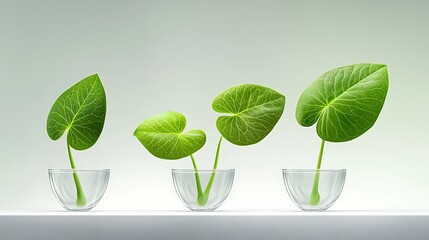 Plants in glass containers for modern decor and indoor gardening inspiration