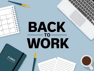 Back To Work Office Desk Workspace Setup