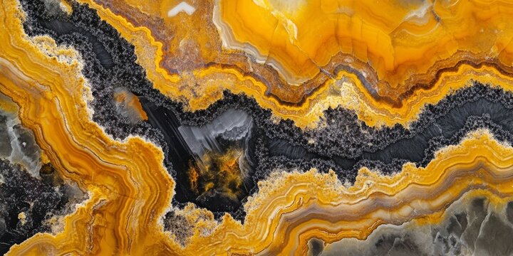 Close up view of a Bumblebee jasper specimen showcasing its unique textures and vibrant colors. This macro image captures the intricate details of Bumblebee jasper beautifully.