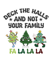 Christmas trendy typography t-shirt design