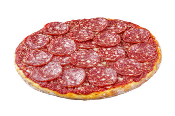 Obraz premium Delicious pepperoni pizza illustration 