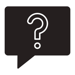 Question Mark in Speech Bubble icon.