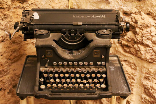 Old and beautiful vintage Olivetti typewriter