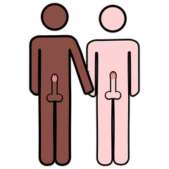 Women pictogram with various skin tones