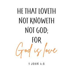 God is love text, Bible text art vector