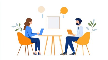 Team Brainstorming Ideas in Modern Conference Room