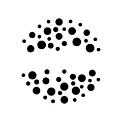 Water drop icon signage trendy design template.