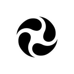 Water drop icon signage trendy design template.