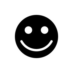 Smile face icon trendy design template.
