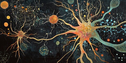 Sympathetic pathway within the autonomic nervous system showcases the intricate connections and functions of the ANS, highlighting the role of the sympathetic pathway in regulating bodily responses.