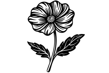 Elegant  Buttercup Minimalist Floral Art