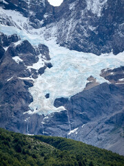 Glacier View in Torres del Paine National Park, Chile
