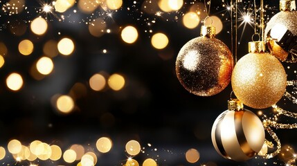 Festive decorations and sparkling ornaments for a joyful holiday season