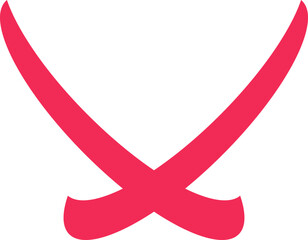 Decorative flat shape as a graphic element