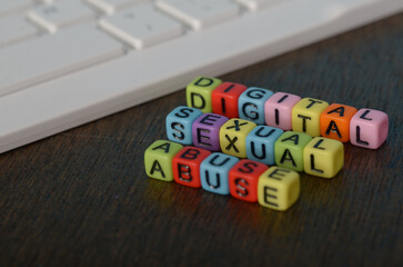 Awareness Campaign on Digital Sexual Abuse: Alphabet Beads Representation