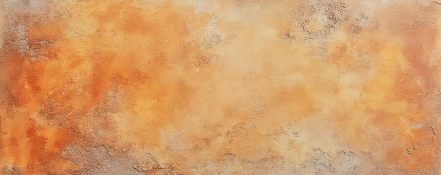 Terracotta colored background texture. Mediterranean wall