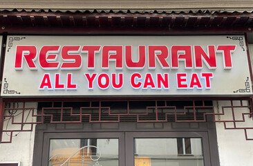 Sign that says All You Can Eat