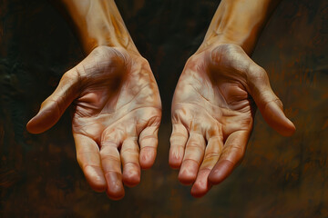 Fototapeta premium A pair of hands.