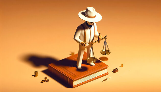 Illustration against light background with space for text, 3d render style