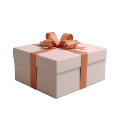 Gift Box with Orange Bow