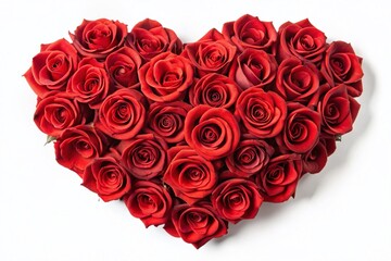 Valentine's Day Red Rose Heart Macro Photography