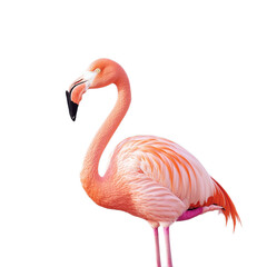 Obraz premium Graceful Flamingo in Serene Pose