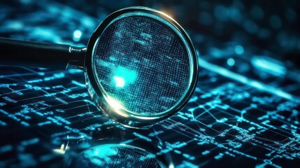 Evidence gathering from a compromised network, with forensic tools scanning for suspicious files and deleted data