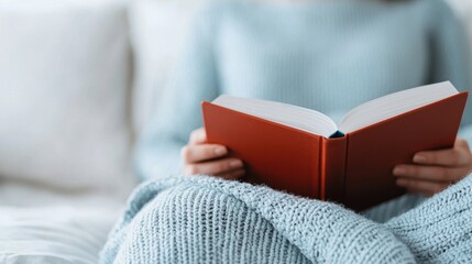 Reading session cozy bedroom personal reflection indoor close-up mindfulness for better living