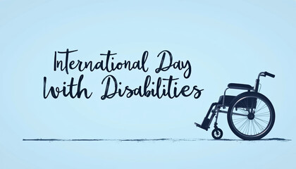 Stylish banner celebrating the International Day of Persons with Disabilities, focusing on empowerment and advocacy for inclusivity in society.
