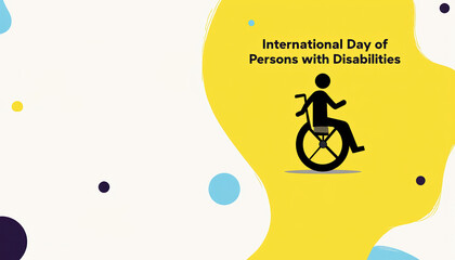 Colorful banner design for the International Day of Persons with Disabilities, promoting inclusivity and awareness about disabilities.