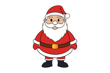 Merry christmas day santa claus vector Isolated on white background illustration for xmas day 