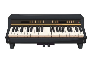 Fototapeta premium Vector illustration set of 50 musical instruments in cartoon style isolated on white background Retro musical instruments set realistic design Music instruments, musical notes and equipment A variety