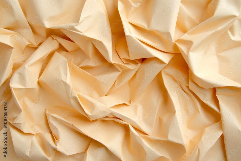 Poster an ultra-detailed image of a crumpled paper aeroplane, showcasing every crease and texture under sof